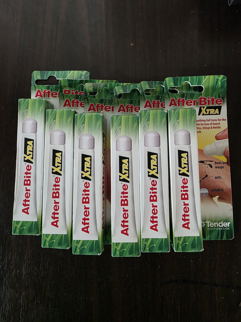 Xtra After Bite Anti-itch Gel Instant Sting Relief 0.7 Oz- 6 Pack EXP 09/26