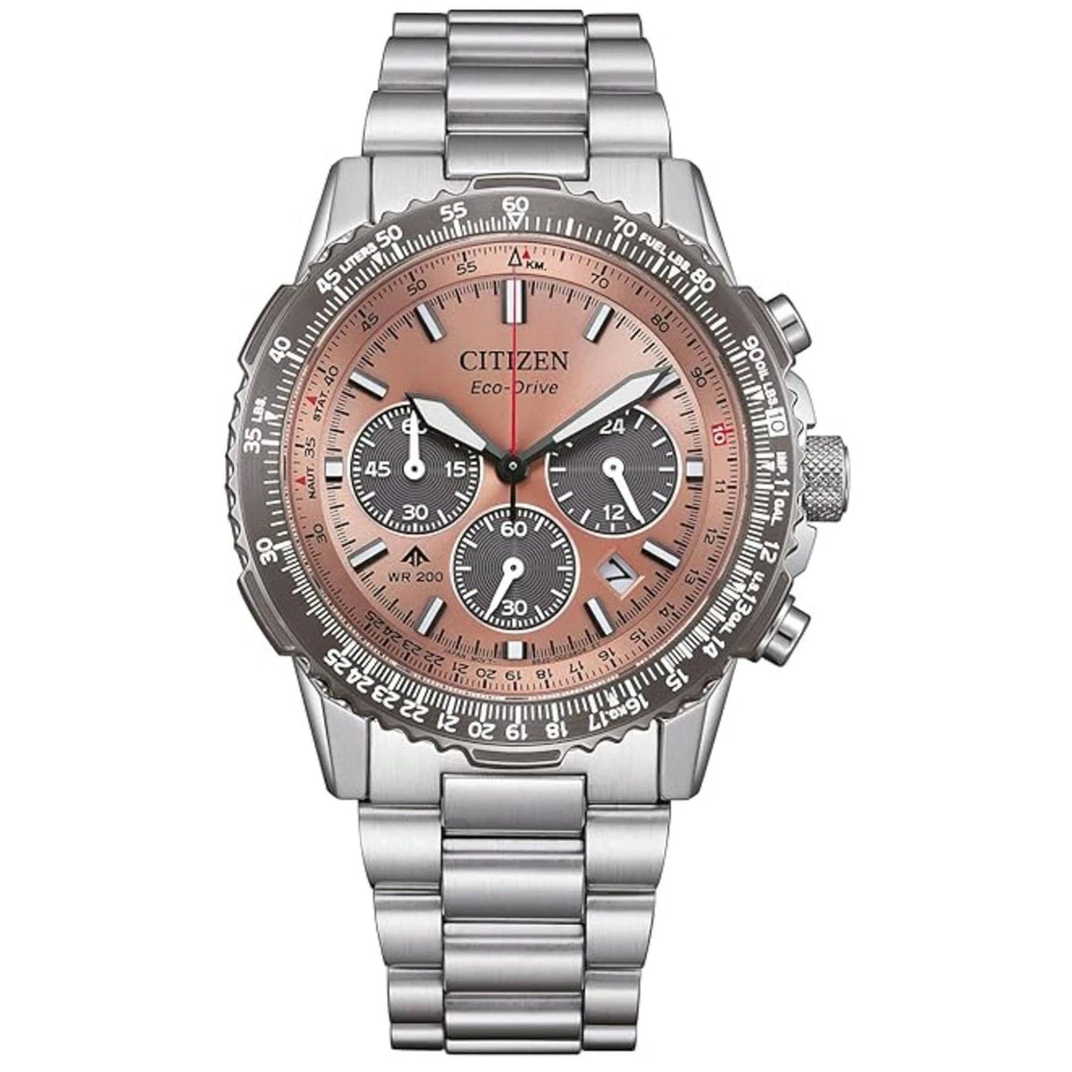 Citizen Men's Watch Promaster Sky Chronograph Bronze Dial Bracelet CA4664-60X