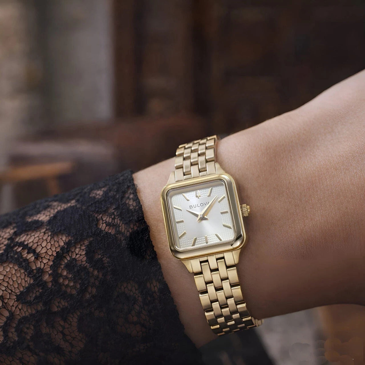 Bulova Gold Womens Analogue Watch Sutton 97L191 Brand New - Fast Ship -