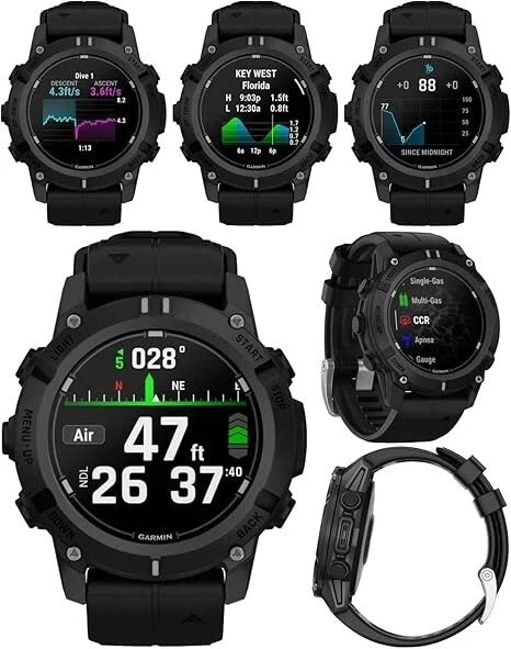 Garmin Descent G2 Watch-Style 1.2" AMOLED, Dive Computer Smartwatch New Open Box