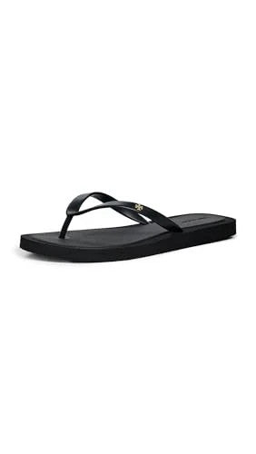 TORY BURCH 162307 WOMEN'S KIRA PADDED FLIP FLOPS SIZE: WOMEN 8 - PERFECT BLACK