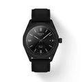 Tissot PRC 100 Solar Quartz 39mm Black Dial Leather Band Watch T1514223605100