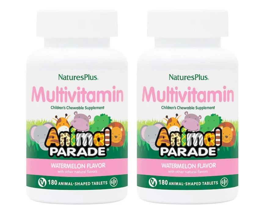 Nature's Plus Animal Parade Watermelon 180 chewables (2 PACK) Exp. 02/27