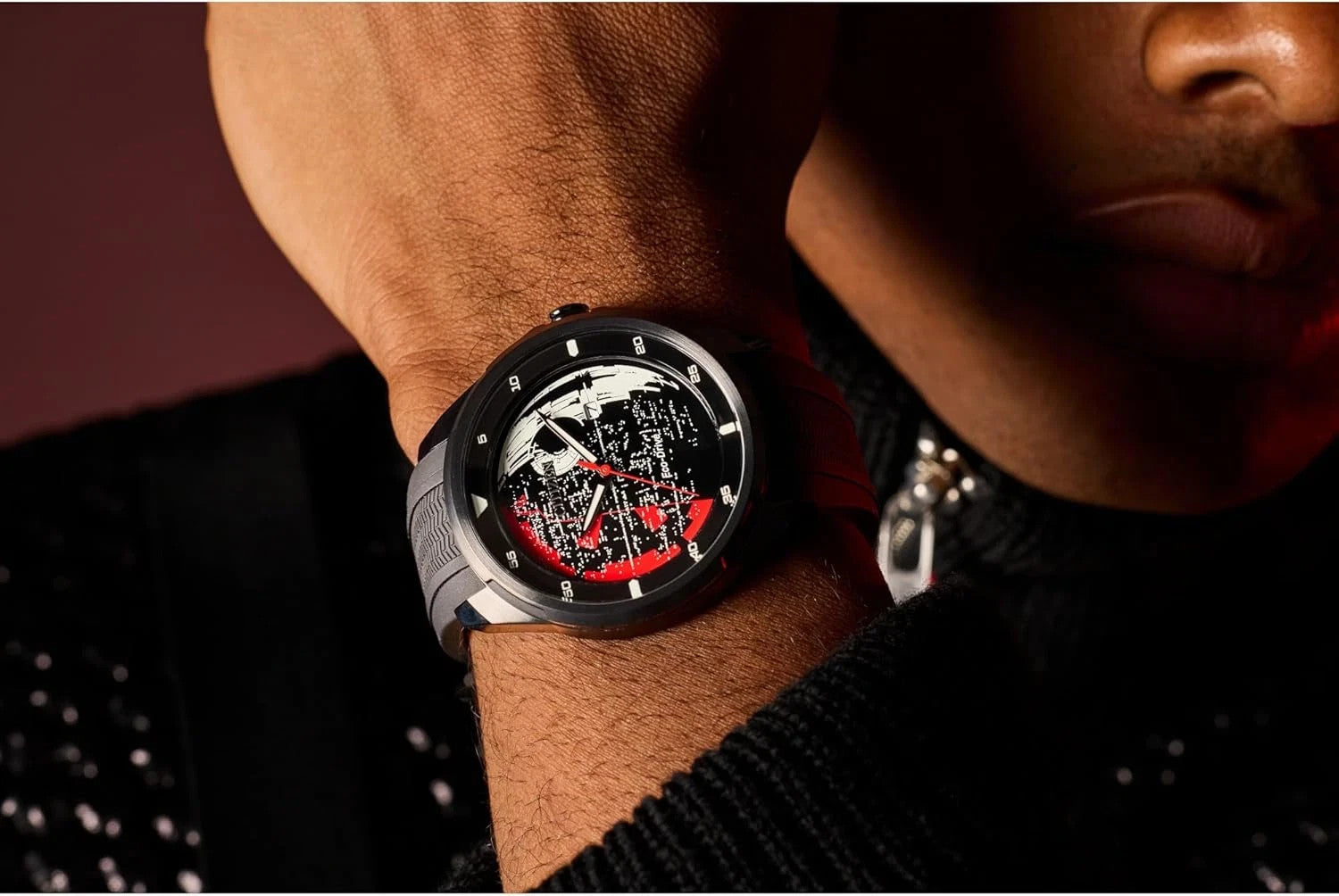 Citizen AW1606-06W Men's Eco-Drive Darth Vader Watch with Stainless Steel Watch