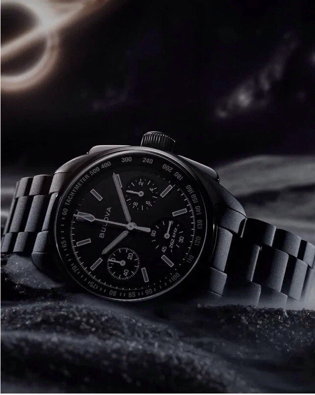 New Bulova Lunar Pilot Black Hole Limited Edition Chronograph – 98A335