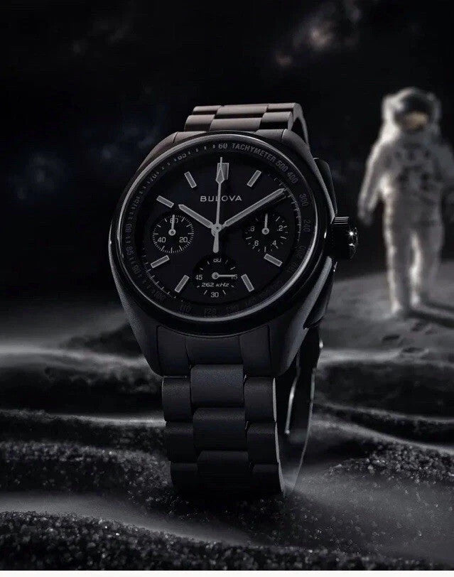 New Bulova Lunar Pilot Black Hole Limited Edition Chronograph – 98A335
