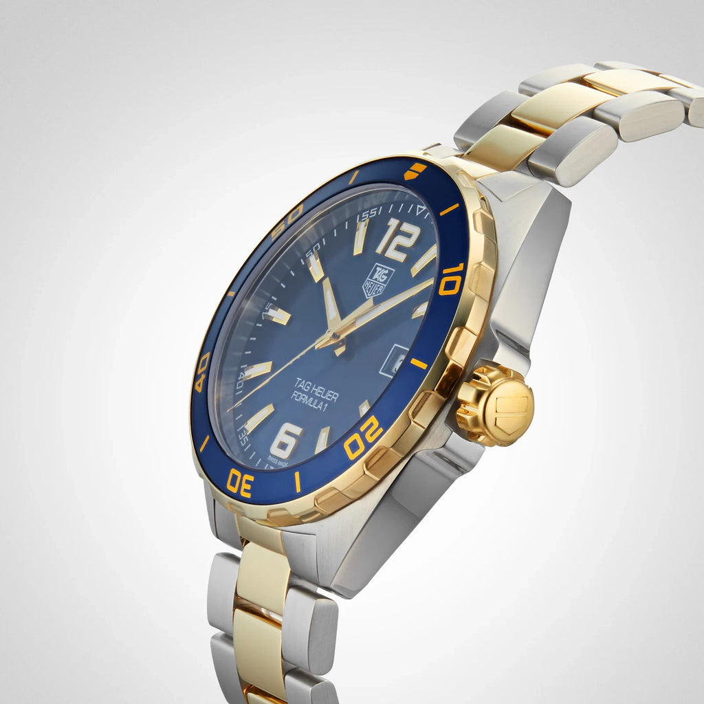 New TAG Heuer Formula 1 WAZ1120.BB0879 – Quartz Blue Dial, Two-Tone Steel & Gold