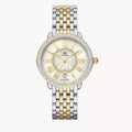 New Michele Serein Mid Two-Tone 36mm Diamond Women's Watch MWW21B000138