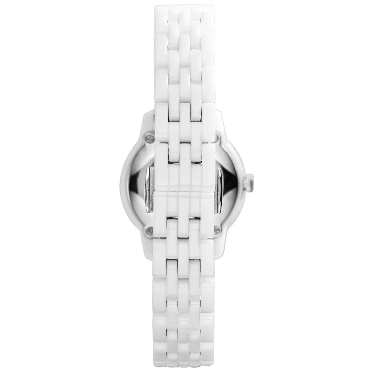 Emporio Armani AR1479 Ceramic White Ladies Watch With Crystal Bezel New
