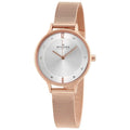 Skagen Anita Silver Dial Rose Gold-tone Ladies Watch SKW2151 New In Box