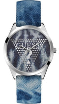 Guess Blaze Leather Strap Watch 40mm W1144L1 New In Box