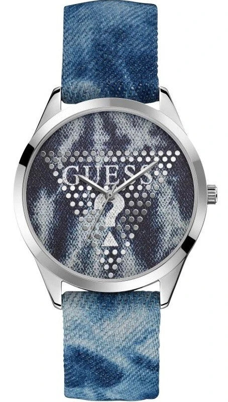 Guess Blaze Leather Strap Watch 40mm W1144L1 New In Box