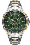 Seiko Coutura 44.5mm Green Dial Two Toned Stainless Steel Watch SSG022