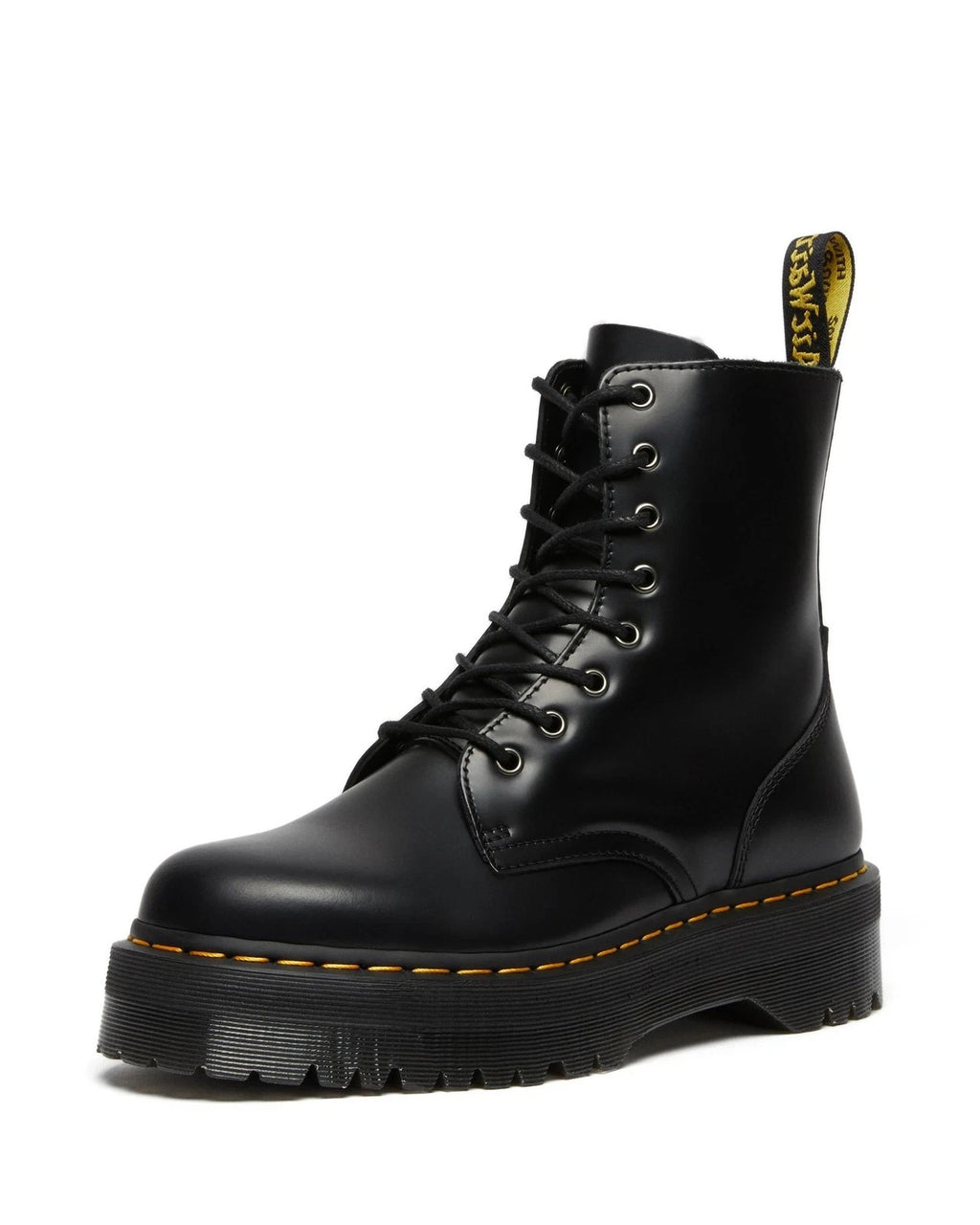 Dr. Martens  Unisex Jadon Lace Low Boot | Black Polished Smooth Size 9W 10M