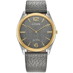 Citizen Men's Watch Suratto Eco-Drive Grey Dial Grey Leather Strap AR3124-07H - product image