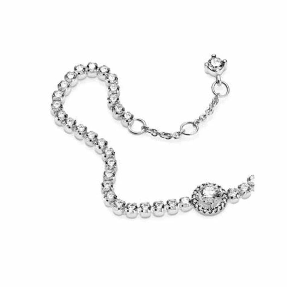 Authentic Pandora Sparkling Halo Tennis Bracelet 59941C01-18 New
