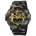 Casio G-Shock GA700CMG-3A Bold Camo and Gold Series Ana-Digi Resin New
