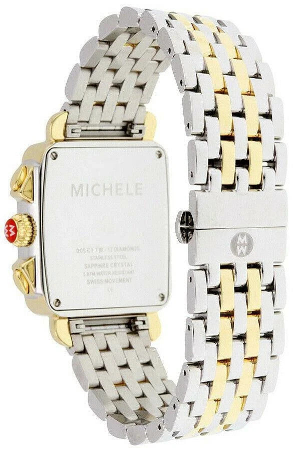 New Michele Deco MOP Diamond Dial Ladies Watch MWW06A000779 100% Authentic New
