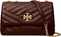 Tory Burch Women's Small Kira Chevron Convertible Shoulder Bag, Tempranillo