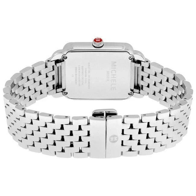 New Michele Deco II stainless steel MOP Diamond Dial MW06I00A0963