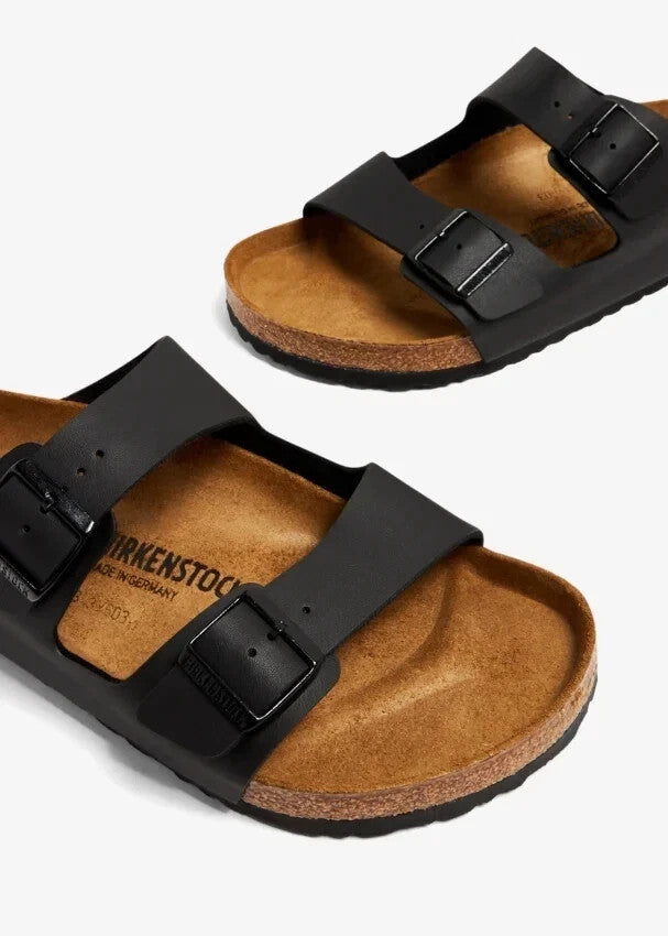 [51791] Birkenstock Mens Arizona Birko-Flor Black Sandals *NEW* Size 8 US
