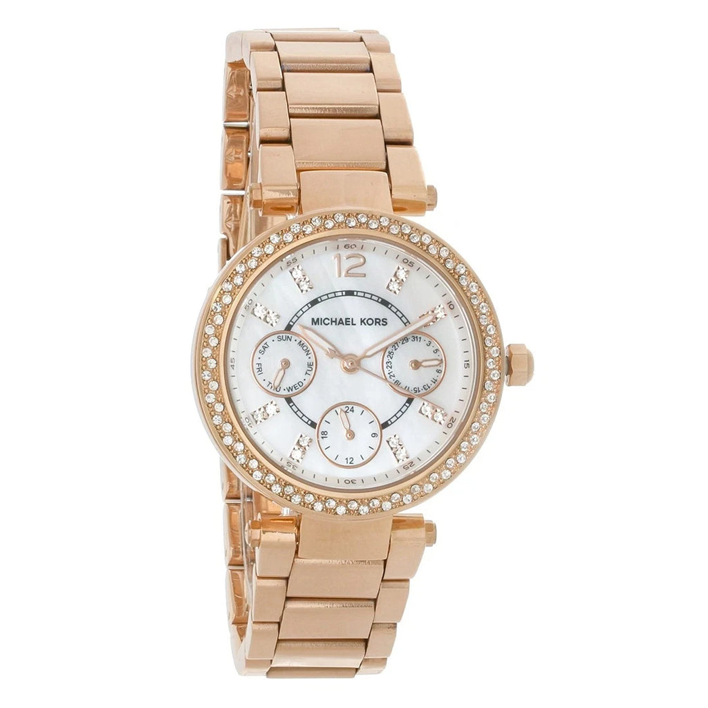 Michael Kors Women's Parker Paved Gold Tone Stainless Quartz Watch MK5616