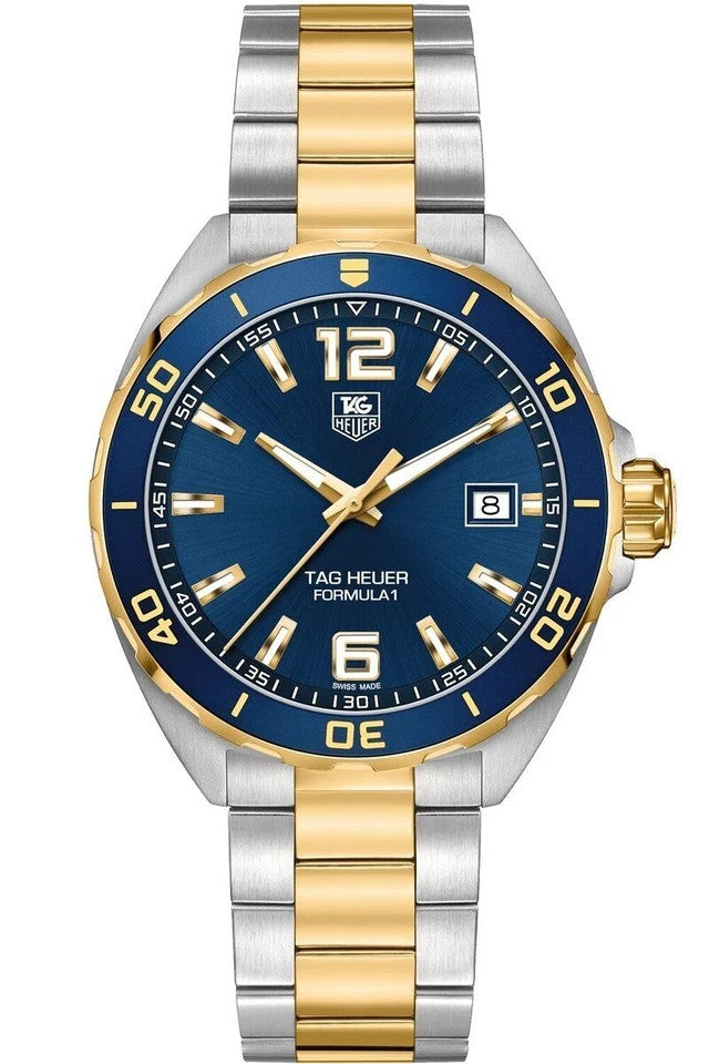 New TAG Heuer Formula 1 WAZ1120.BB0879 – Quartz Blue Dial, Two-Tone Steel & Gold