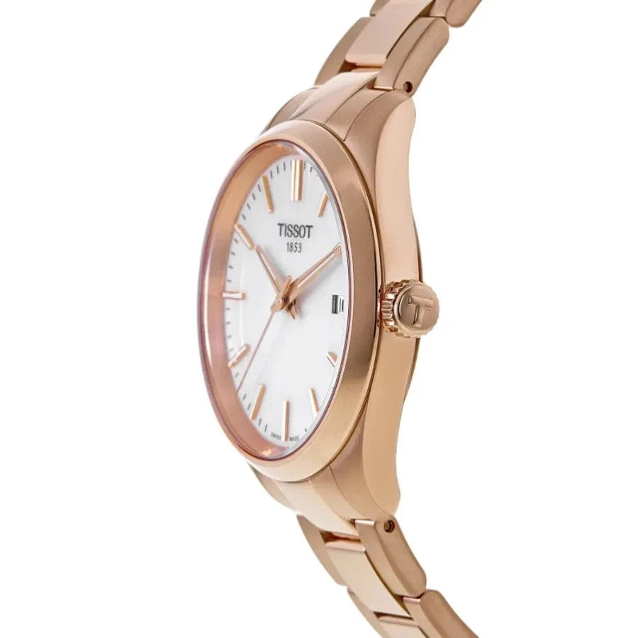 New Tissot PR 100 Quartz White Mother of Women's Watch T150.210.33.111.00