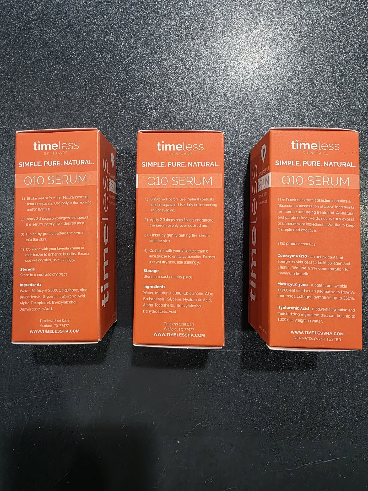 Timeless Skin Care Coenzyme Q10 Serum - Skin Care Serum for Smoothing Set of 3