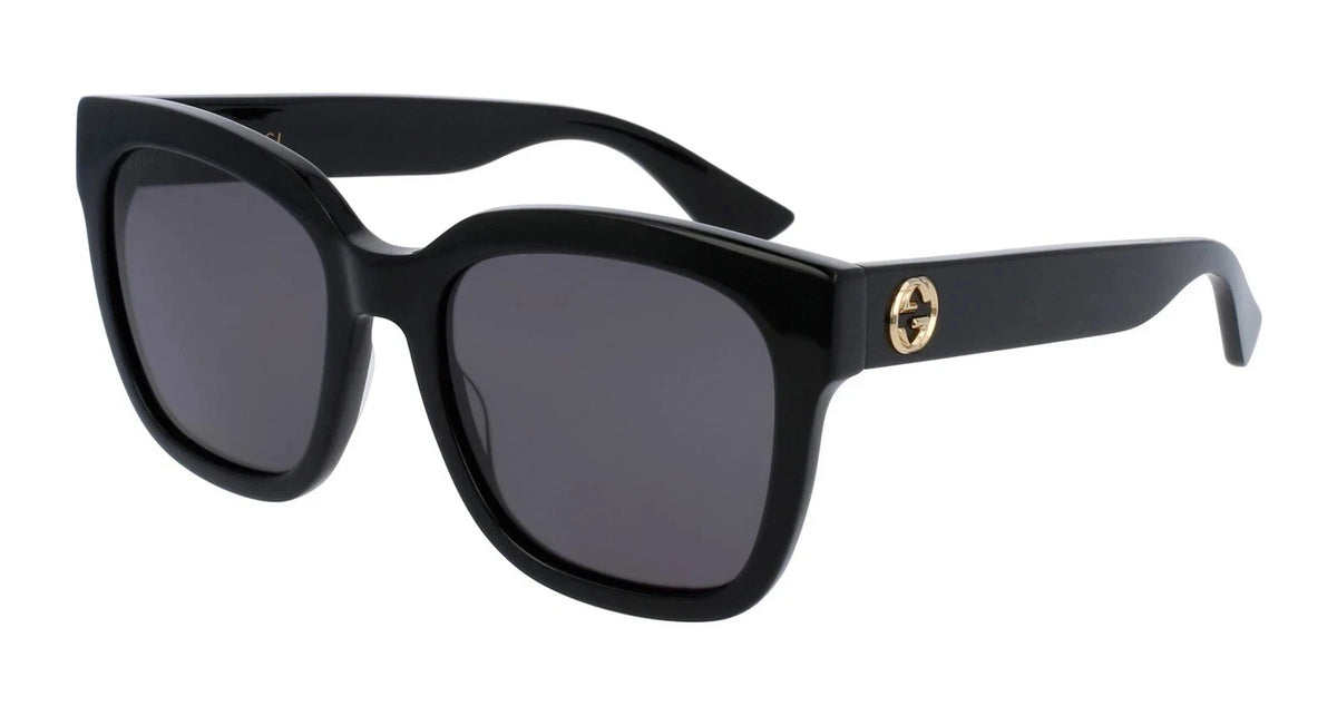 Gucci Grey Square Ladies Sunglasses GG0034SN 001 54 GG0034SN 001 54 AUTHENTIC