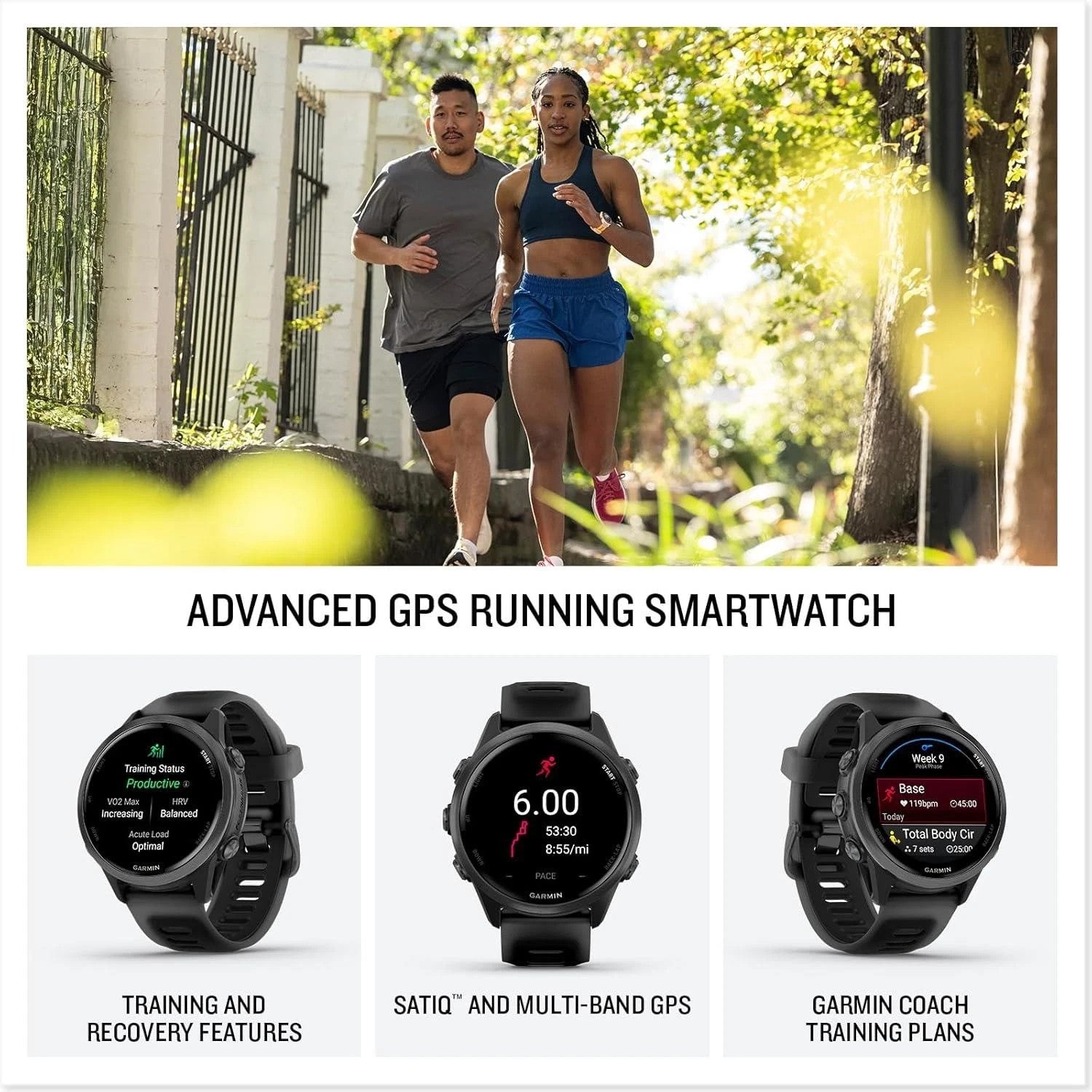 Garmin Forerunner 570 42mm Slate Gray with Black Translucent Band New Open Box