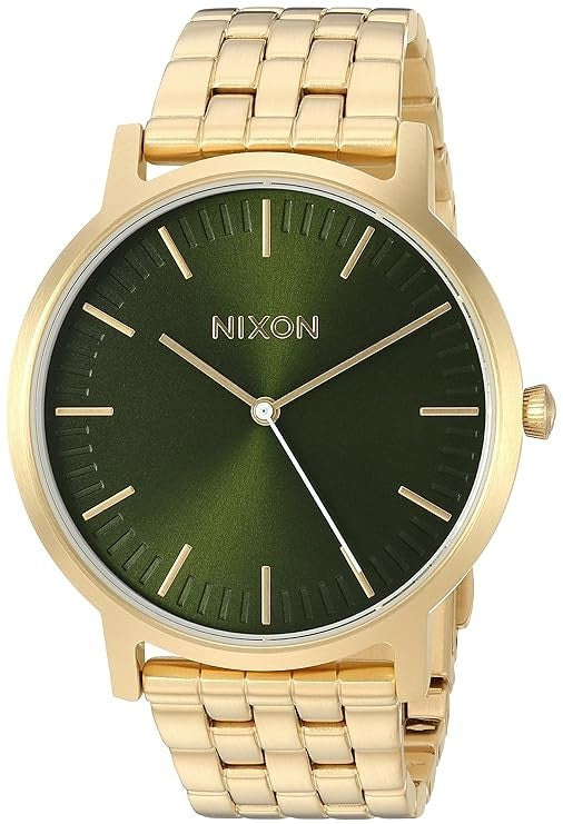 Nixon A10572596-00 Men's Porter Quartz Stainless Steel Casual Watch Gold Toned