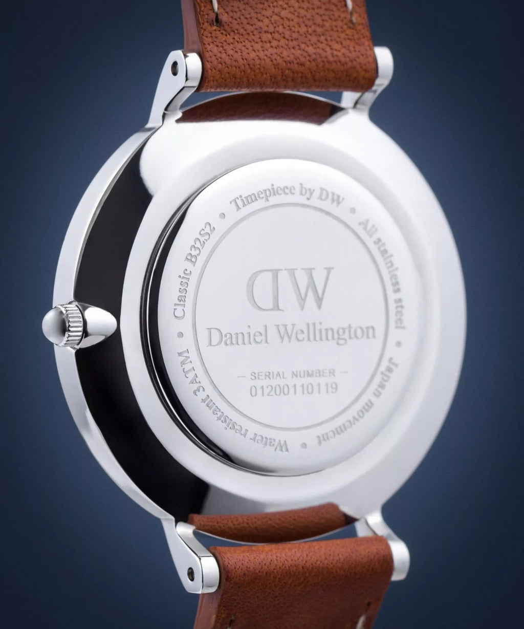 Daniel Wellington Petite Durham Leather Ladies Watch New In Box