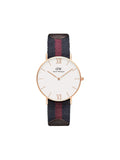 Daniel Wellington Grace London Red Brown Leather Strap Watch