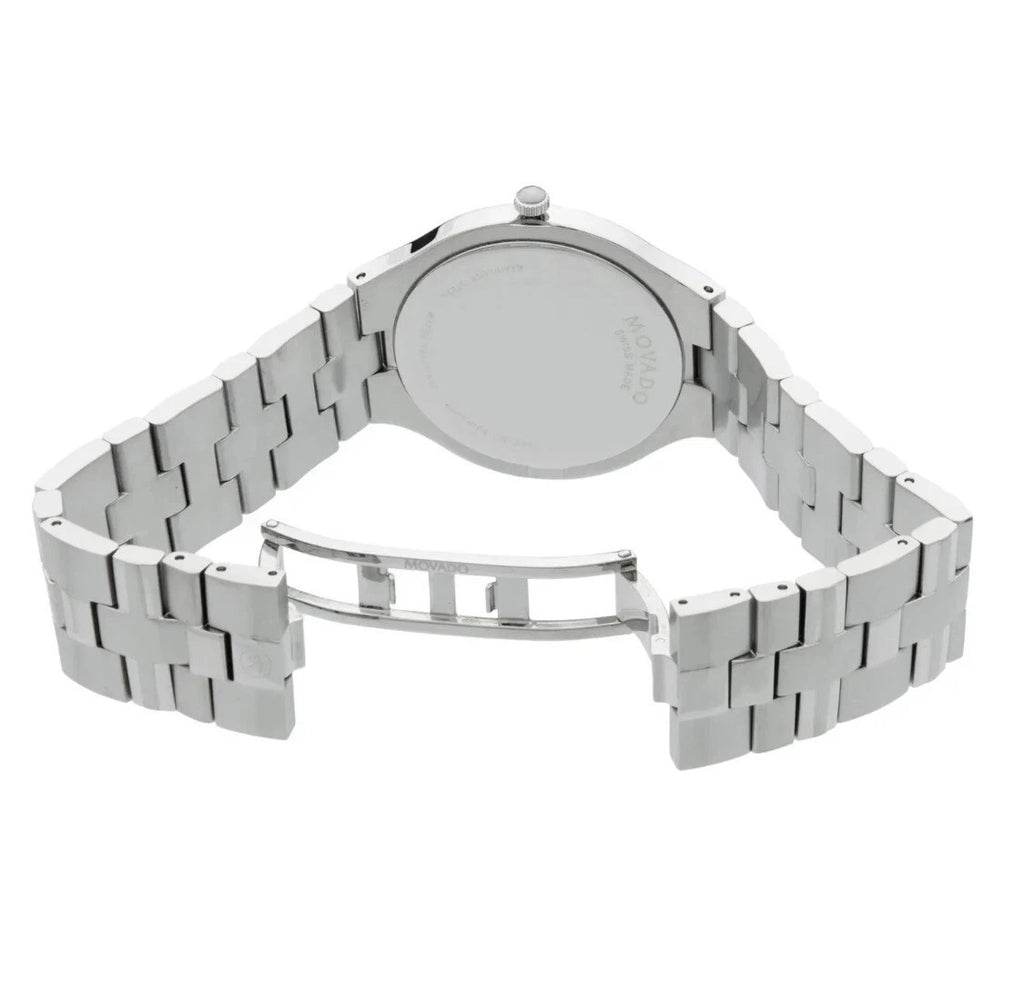 Brand New Movado Men’s Juro Stainless Steel Black Dial Watch 0607442