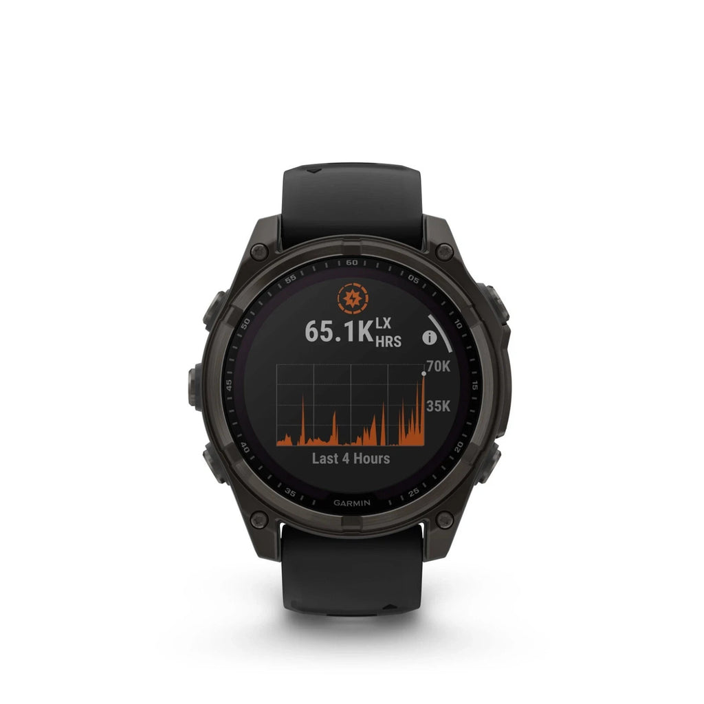 Garmin fenix 8 47 mm Titanium Sapphire Solar Smartwatch Carbon Gray Open Box