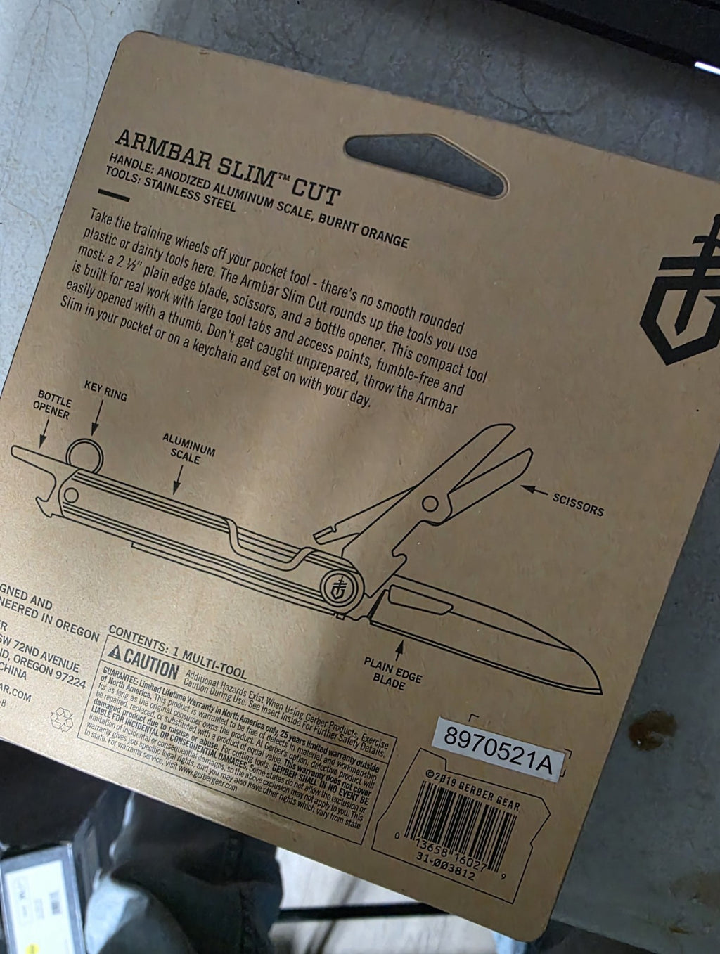 Gerber Armbar Slim Cut - Multi-Tool  NEW Sealed 3 Tools