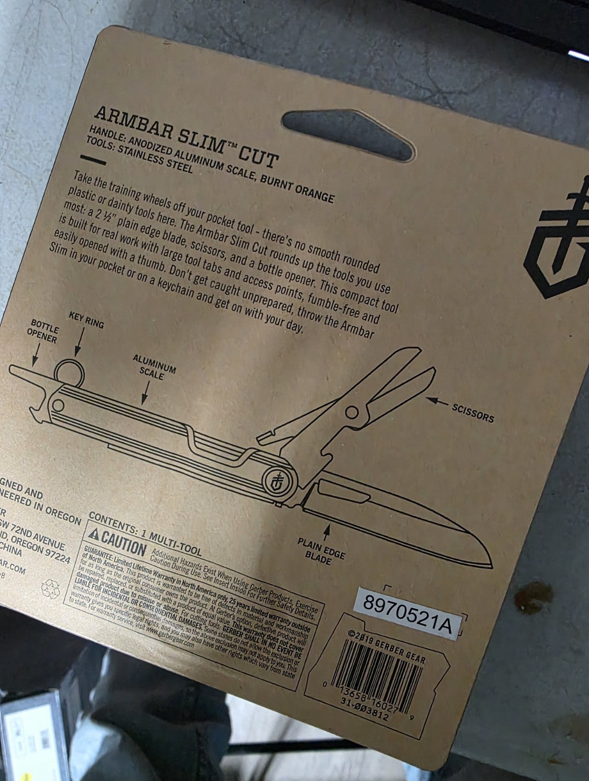 Gerber Armbar Slim Cut - Multi-Tool  NEW Sealed 3 Tools