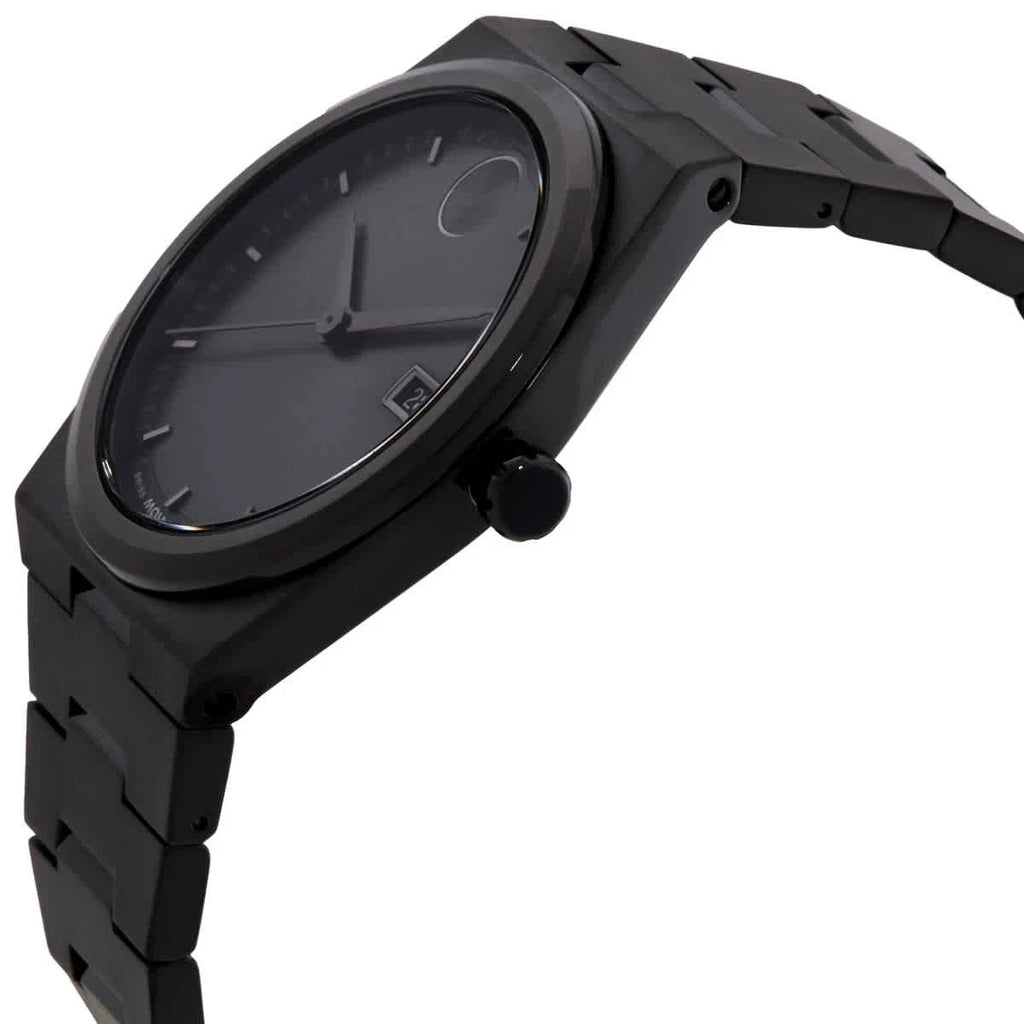 Movado BOLD Quest Quartz Black Dial Men's Watch 3601224 New In Box