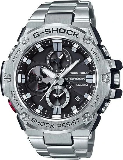 Casio G-Shock GST-B100D-1ADR NEW Men's Quartz Watch Analog Stainless Steel Band