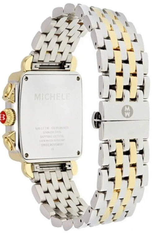 Michele Deco Diamond Two Tone Mother Of Pearl Dial Ladies Watch MWW06A000776 - product image