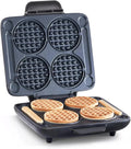 DASH Multi Mini Waffle Maker - Four 4” Molds, Nonstick Graphite New In Box