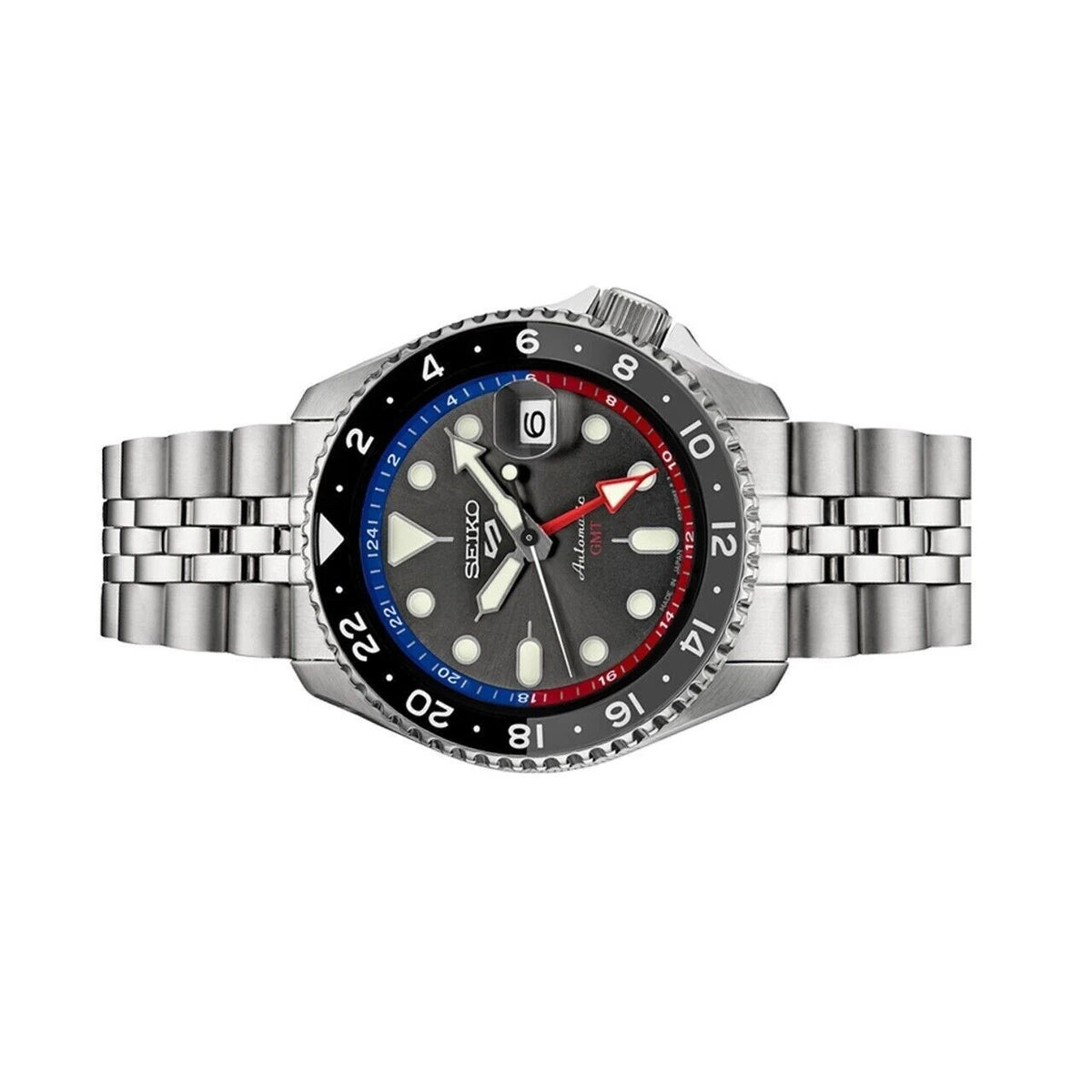 Seiko 5 Sports SSK019 Automatic Water-Resistant 24 Jewel Men's Watch Fast Ship