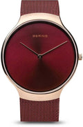 Bering 13338-Charity Watch Charity Ladies Polished Rose Gold Case Brand New