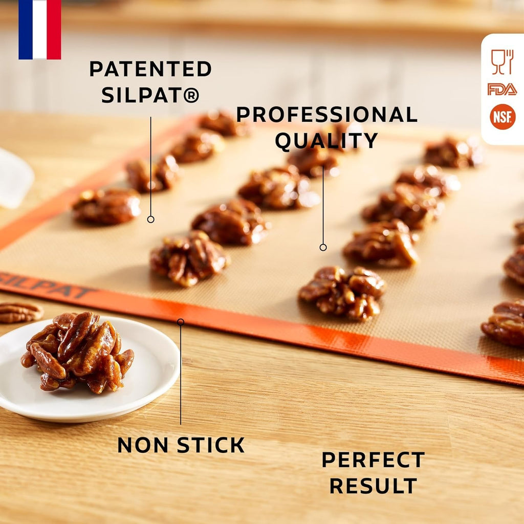 The Original Premium Non-Stick Silicone Baking Mat, Full Size, 16-1/2" X 24-1/2"