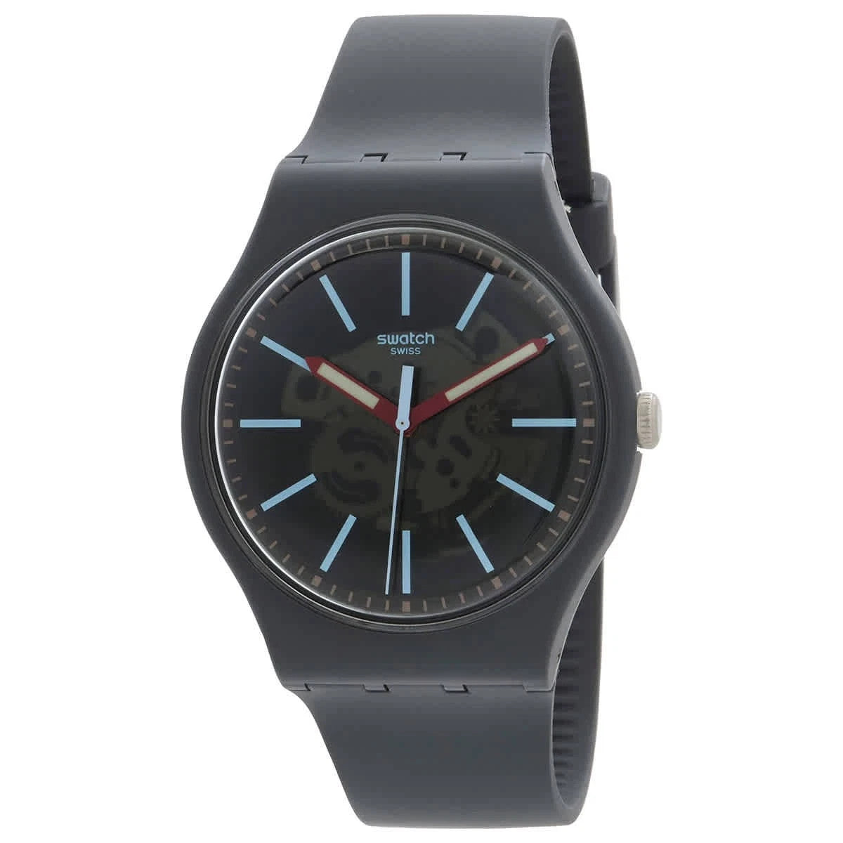 Swatch Cobblestone Street Quartz Grey Dial Watch SO29A101 New In Box