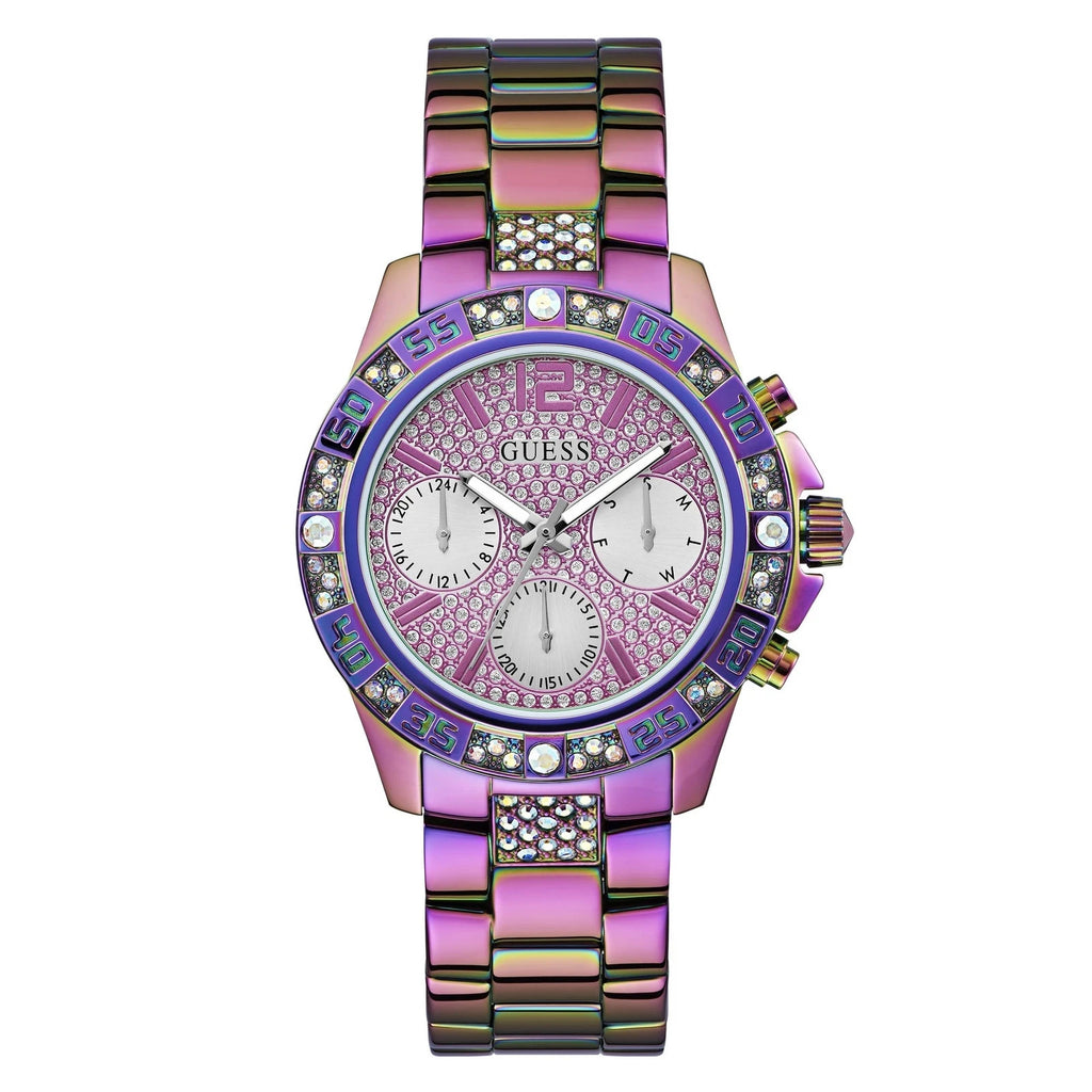 Guess Ladies Watch Wristwatch Majesty GW0771L4 Stainless Steel New In Box