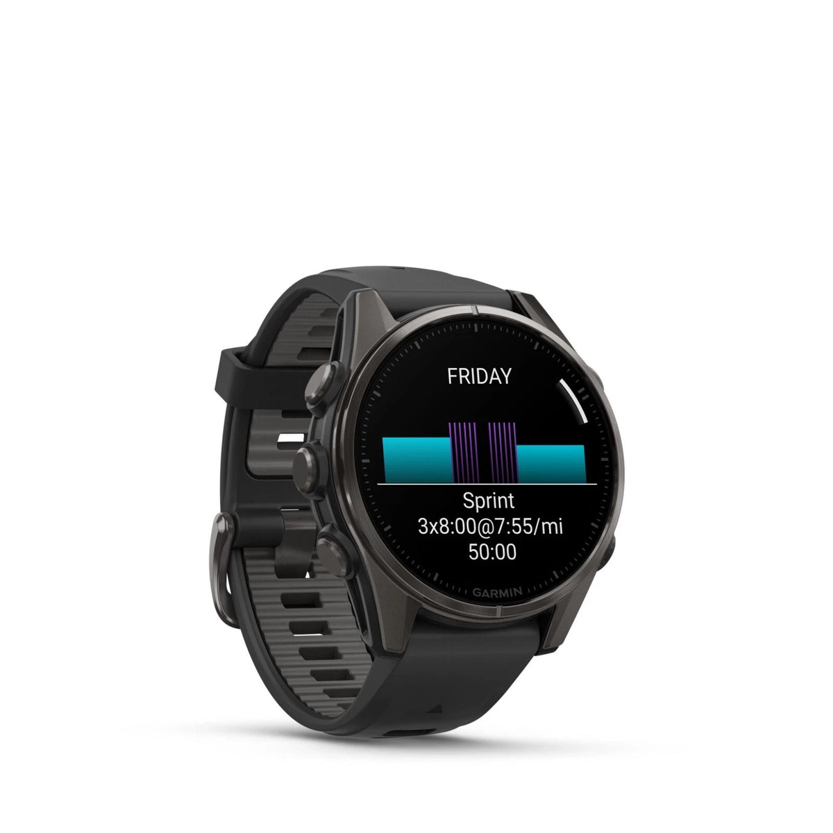 Garmin fenix 8 43mm Amoled Sapphire Carbon Gray Titanium Smartwatch New Open Box