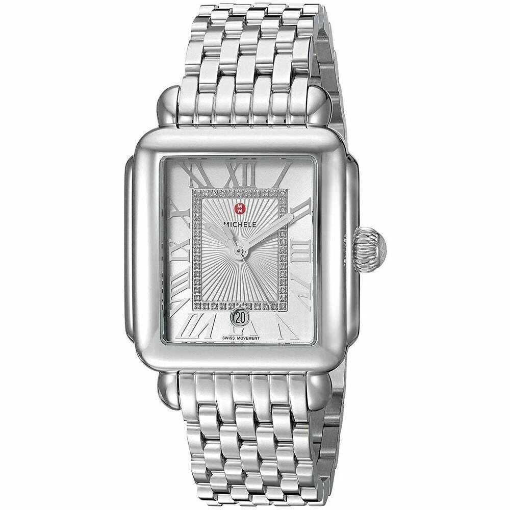Michele Deco Madison Diamond Dial With Roman Numerals Lady's Watch MWW06T000141