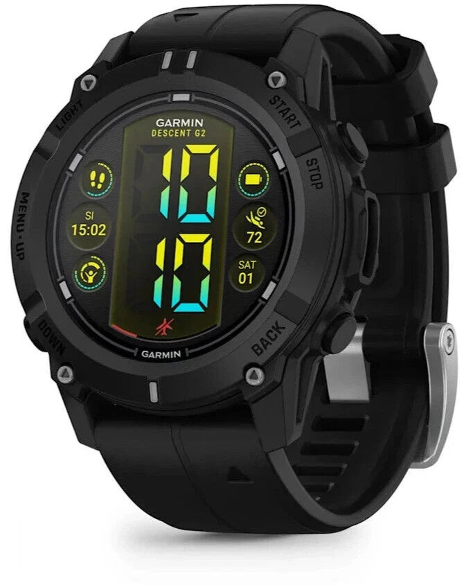 Garmin Descent G2 Watch-Style 1.2" AMOLED, Dive Computer Smartwatch New Open Box